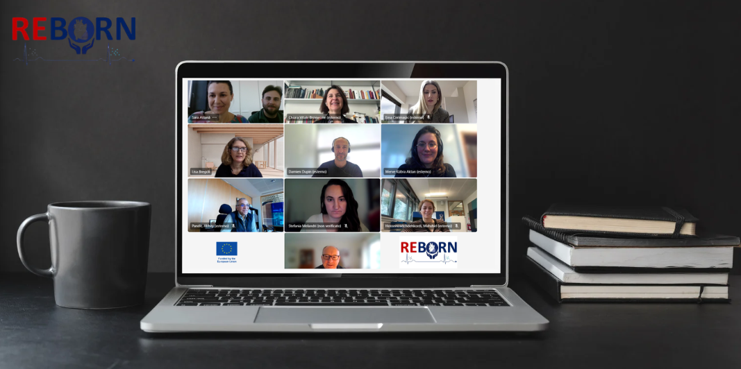 First online meeting with SISTER Projects mockup